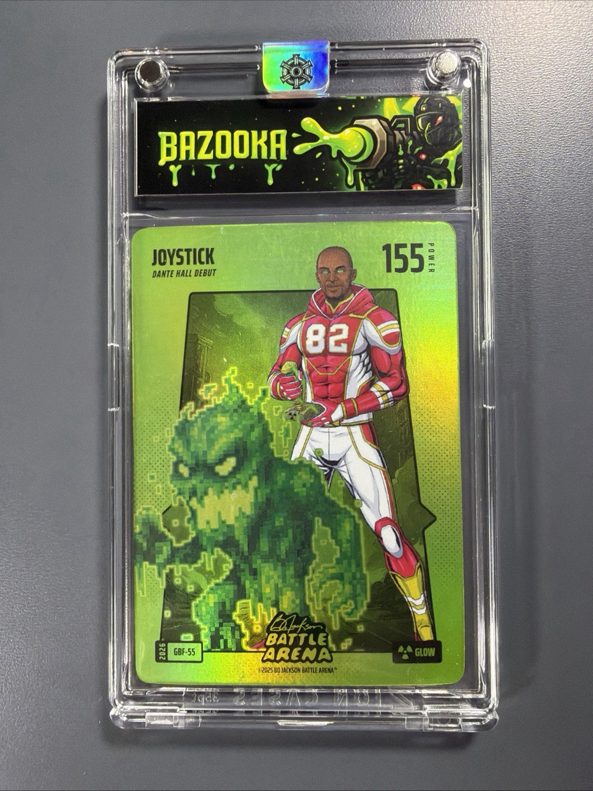 2026 Bo Jackson Battle Arena The Kid | Green Glow Joystick Case hit. 1/5