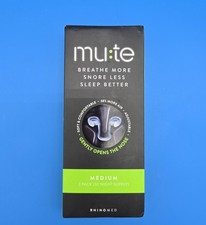 Mute Nasal Dilator, Medium, 3 Pack Snoring Solution, Snore Less, Sleep Better