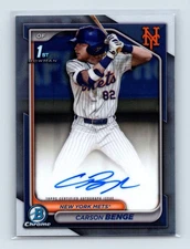 2024 Bowman Draft #CPA-CBG Carson Benge 1st Prospect Autographs