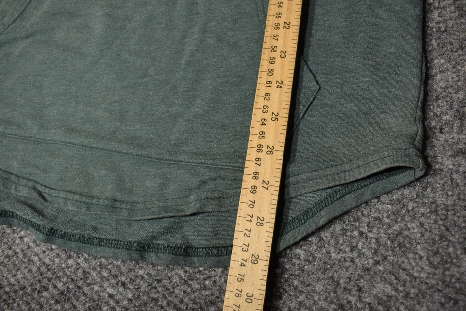 Elwood Green Short Sleeve Hoodie Sz Mens Small Sweatshirt Long - Image 3 of 4