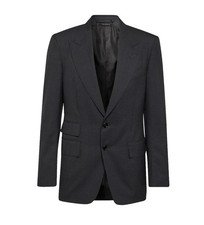 100% Authentic Tom Ford Shelton Grey Suit Jacket Blazer 40 UK 50 IT Wool £3,250