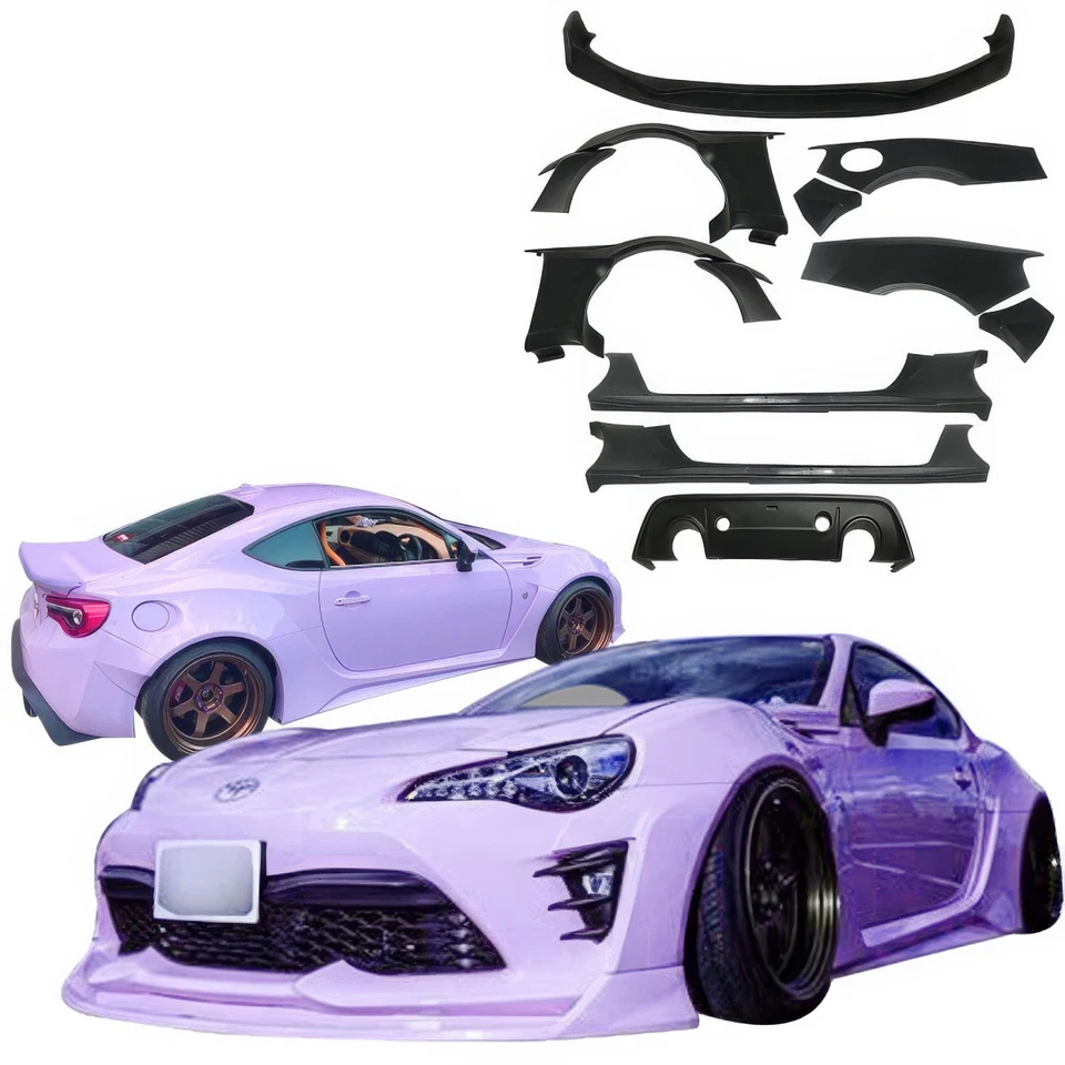 VSaero FRP AG T2 Wide Body Kit (ZN6) for FR-S Scion 13-16 vsaero_109210 Foto 3 de 4
