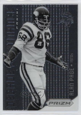 2012 Panini Prizm Decade Dominance Alan Page #25 HOF 7v7