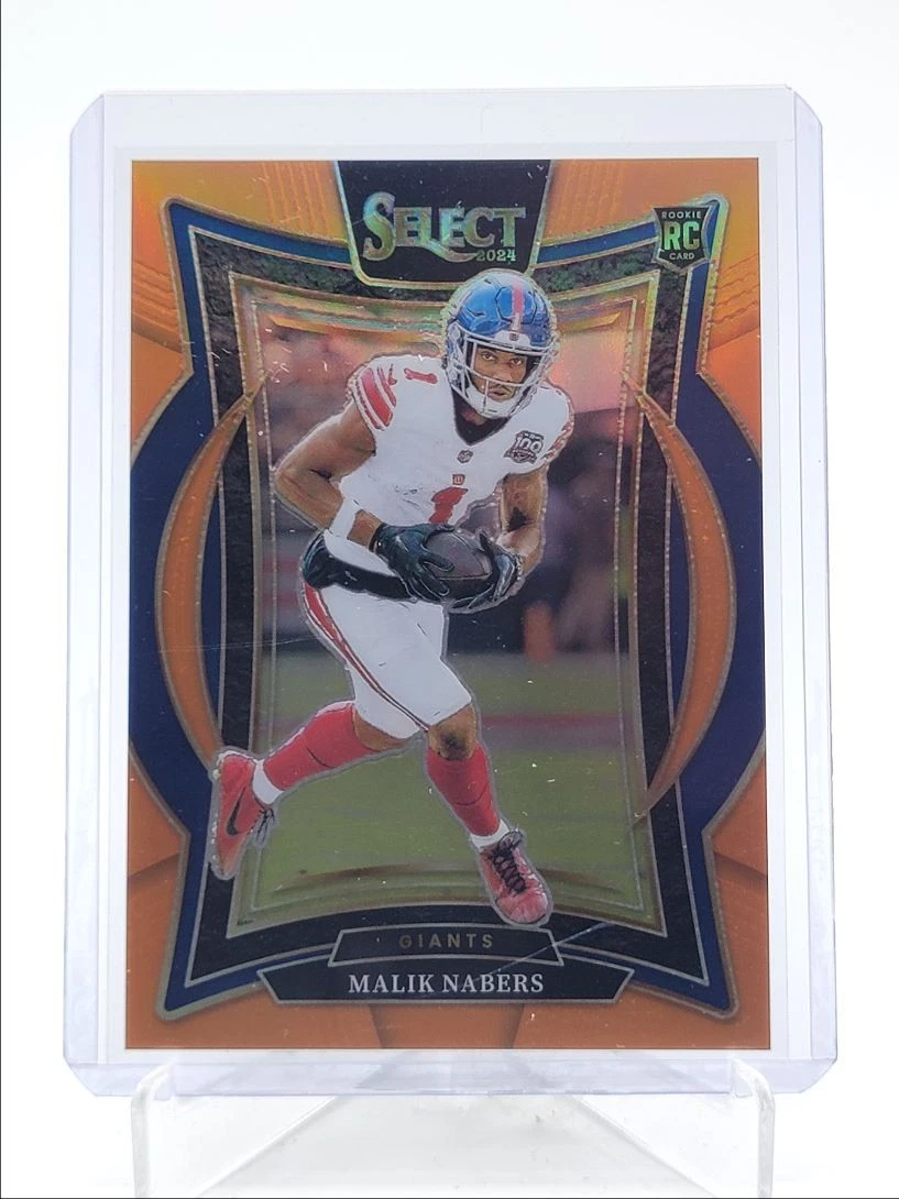 MALIK NABERS 2024 SELECT CONCOURSE ROOKIE ORANGE PRIZM GIANTS RC /49 Q4496