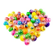 100Pcs 32*32mm Plastic Capsule Toys Vending Machine Random Mixed Gacha Toys