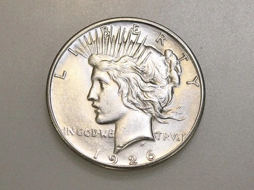 1926-S $1 PEACE SILVER ONE DOLLAR CH/GEM BU