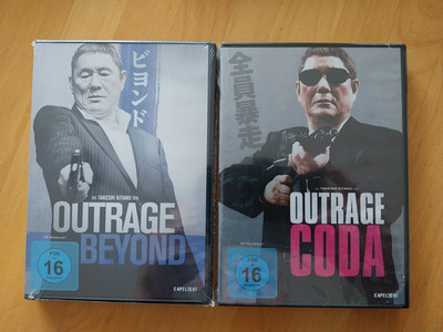 Outrage Beyond + Outrage Coda - Takeshi Kitano 2 x DVD - Neu + OVP