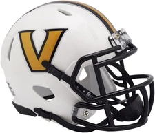 Riddell Vanderbilt Commodores 2023 White Revolution Speed Mini Helmet