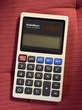 Radio Shack Dual power Solar Powered Calculator