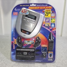 NEW Lenoxx Sound CD Player CD-79 Headphones Cassette Adapter Plus Anti Skip