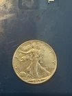 1938 D Walking Liberty Silver Half Dollar Beautiful Au Coin Key Date