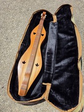 Handcrafted Mountain Dulcimer 4 String Intricate Cutouts Signed