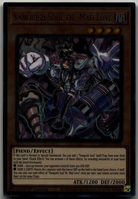 Vanquish Soul Dr. Mad Love (PUR) Prismatic Ultimate Rare Quarter Century Stamped