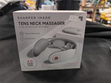 Sharper Image TENS Neck Massager - Pulse Technology with Heat  Remote Wireless