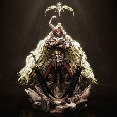Starscourge Radahn Elden Ring Resin Figur 28cm | CA3D | UNBEMALT