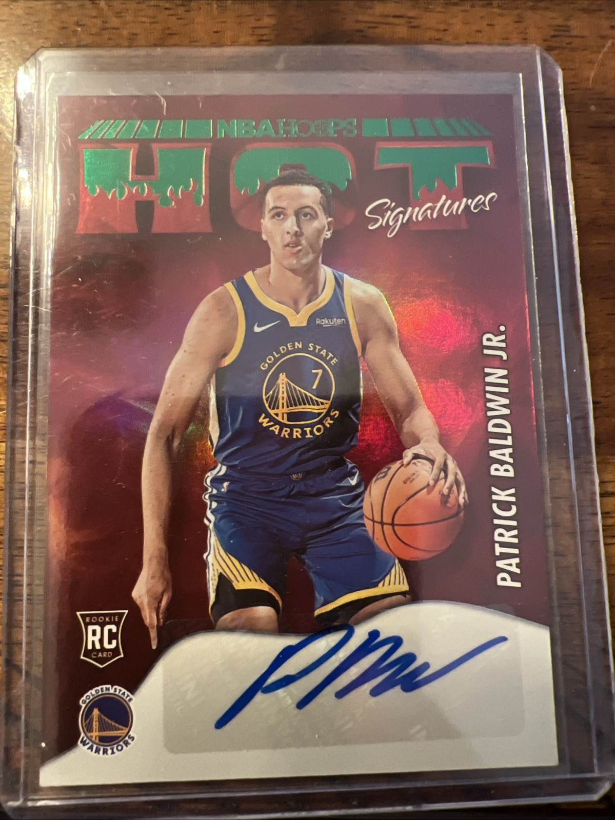 22-23 Panini NBA Hoops Hot Signatures Rookies Patrick Baldwin Jr. #HSR-PBW Green