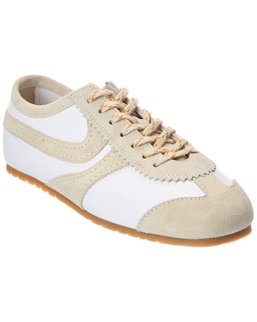 Dries Van Noten Leather - Suede Sneaker Womens White 39 66490₽