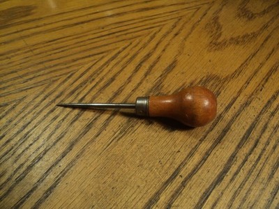 Vintage Scratch Awl Tool  -  4'' Long  Unbranded