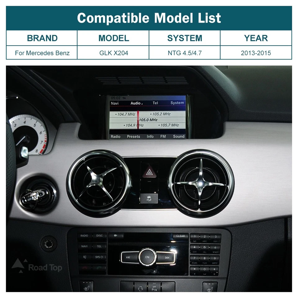 Wireless CarPlay Android Auto für Mercedes Benz GLK X204 2013-2015 NTG4.5 NTG4.7 - Bild 2 von 4