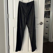 Vintage very high quality slouchy leather pants size M