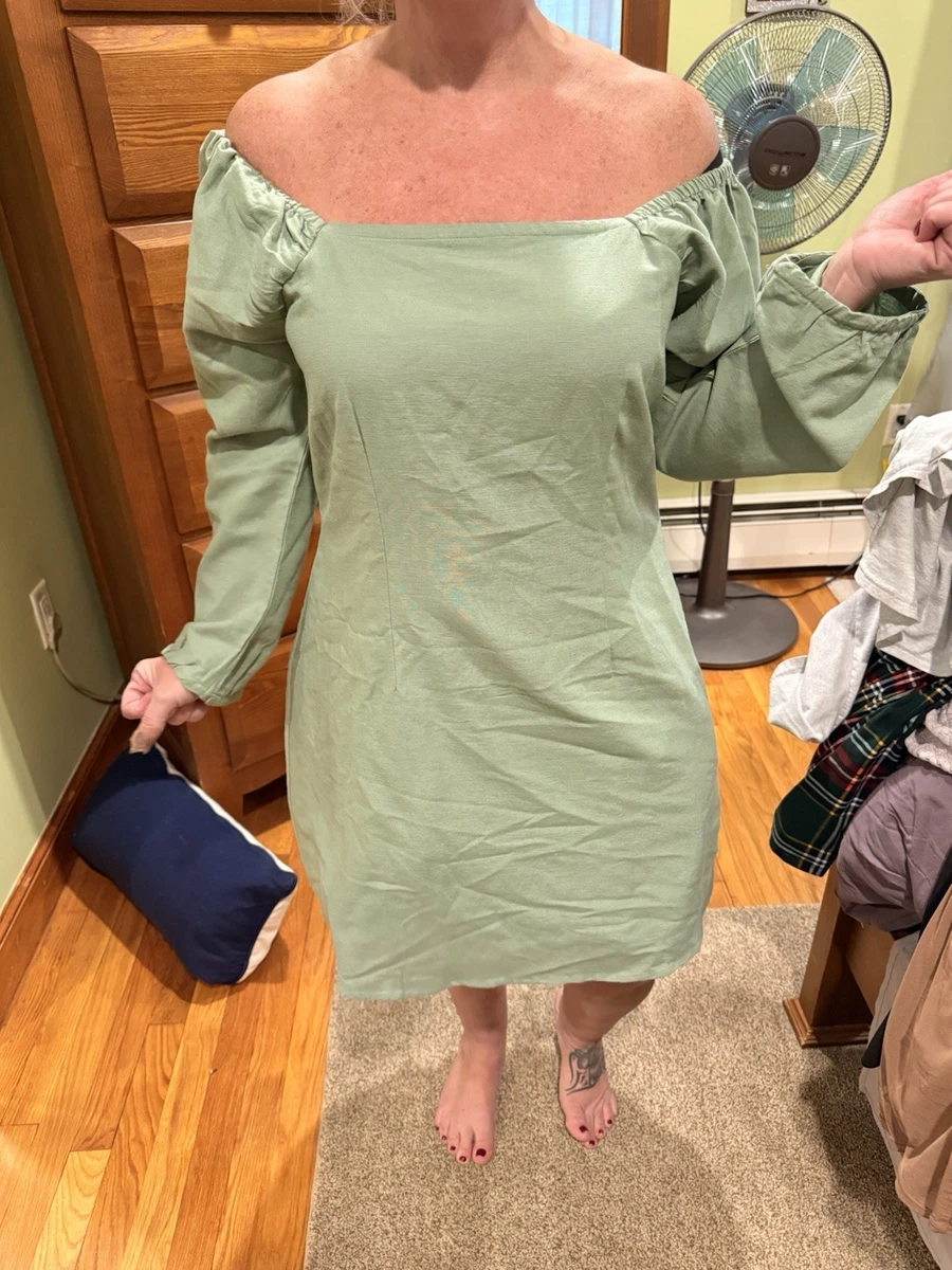 green emerald velvet dress Flexrib Mini Dress main image 0
