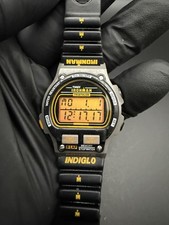 Orologio digitale vintage Timex Ironman Triathlon 731-A Indiglo anni 90 con batteria nuova