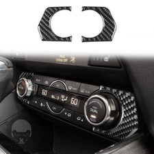 Real Carbon Fiber Air Conditioner Knob Trim for Mazda CX-9 2016-2023