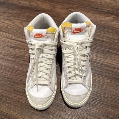 Nike Blazer Mid 77 Pro Club White Black Light Bone Summit White Size 6 Shoe
