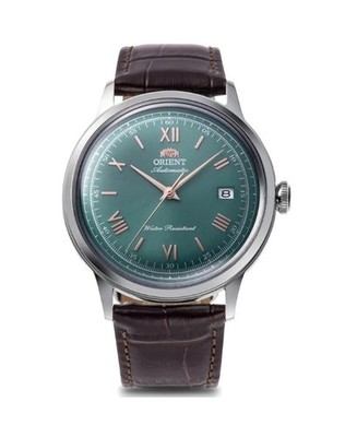 ORIENT Men Analog Automatic Casual Watch Classic Dress Green Dial Waterproof Jap