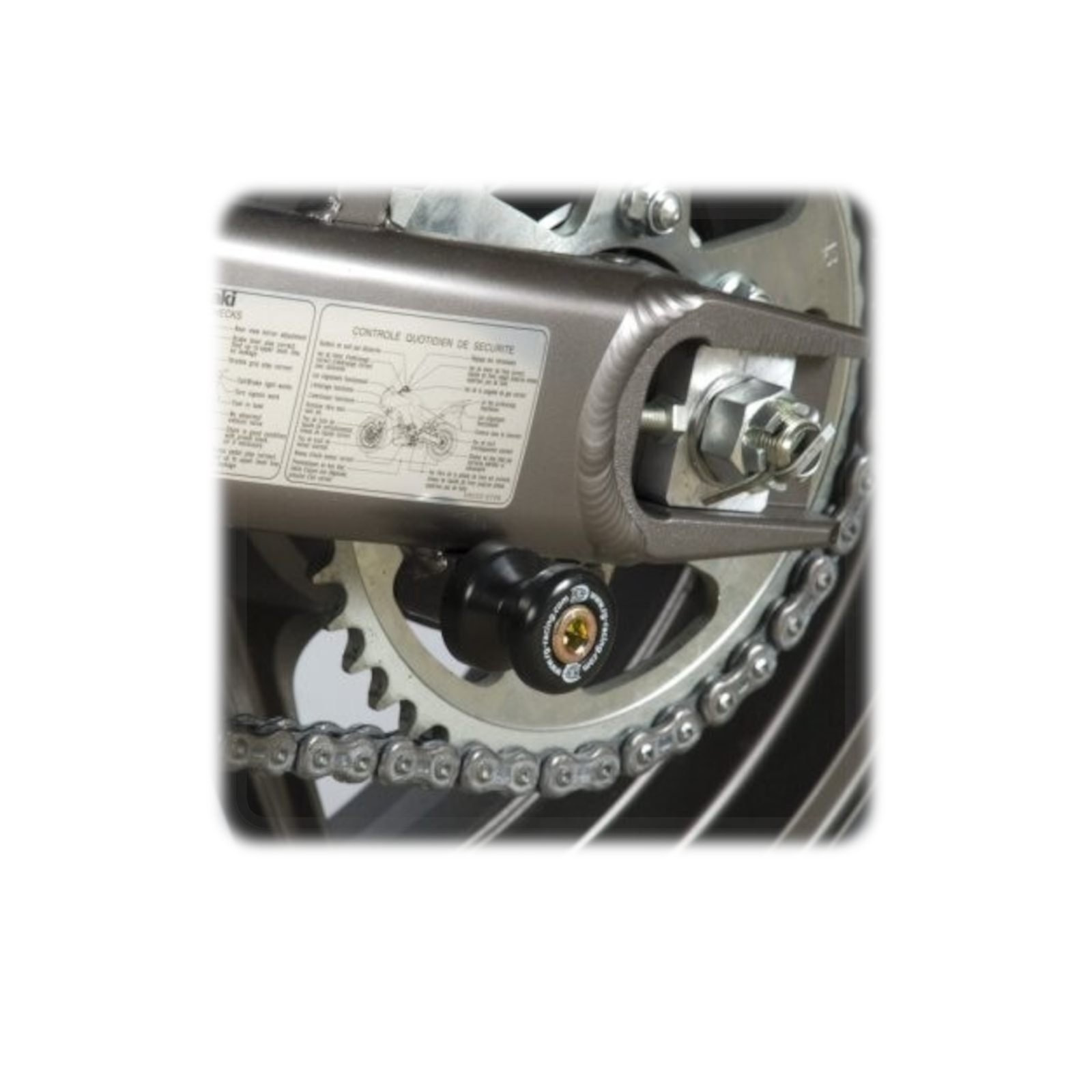 Cotton Reels for Yamaha Thunderace All Years White R&G
