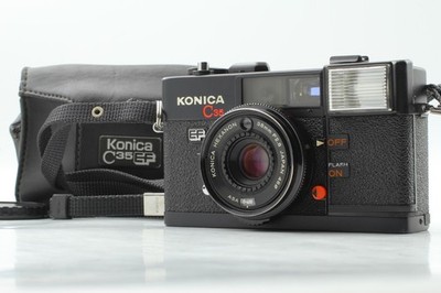 Tested [N MINT w Case] KONICA C35 EF Point & Shoot 35mm Film Camera JAPAN 603