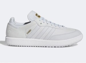 adidas gazelle silver green womens adidas Samba Golf Spikeless White – Bisque Golf main image 1
