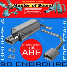 MASTER OF SOUND DUPLEX AUSPUFF V2A FÜR OPEL ASTRA H CARAVAN
