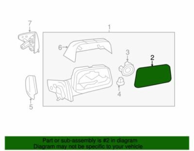 2011-2015 Ford 2011-2014 Ford Edge Lincoln MKX Right Passenger Side View Mirror Glass Oem New Ct4z17k707d