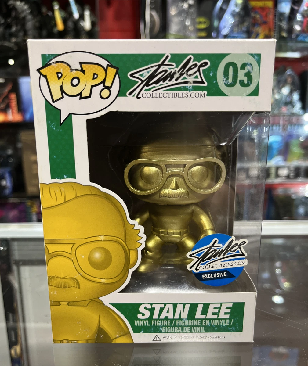 Funko Pop Stan Lee Collectibles Exclusive Gold Original Not Mint