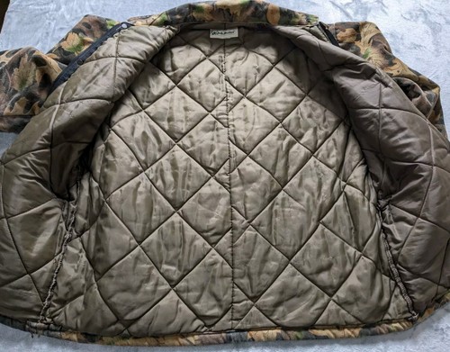 Chaqueta Camuflada De Colección Gander Mountain Kelly Cooper Tru-Leaf Para Hombres L Acolchada Tareas LEER - Imagen 3 de 19