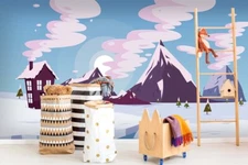 3D Snow Mountain Wallpaper Wall Mural Removable Self-adhesive Sticker 67