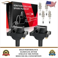 Ignition Coils & Spark Plugs Kit For Mercedes-Benz C230 SLK230 1998-2000 2.3L