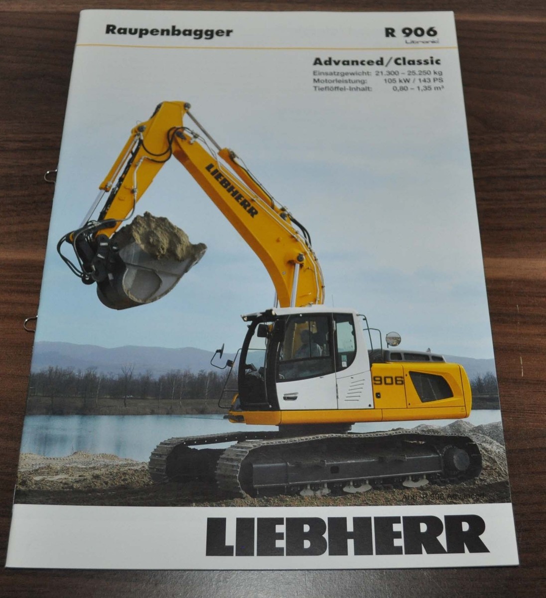 2010 Liebherr R 906 Raupen Bagger Excavator Specification Brochure