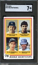 SGC BB - 1978 Topps - #707 - Molitor/Trammell - SGC 7 - NM