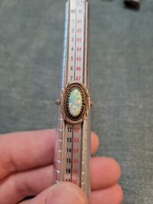Vintage Navajo Southwestern Faux Opal Sterling Silver Ring Size 5