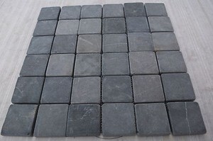 Détails Sur échantillon Gris Roulé Marbre 5 Cm Par 5 Cm Mosaïque Mural Carrelage Cuisine Salle De Bain Afficher Le Titre Dorigine