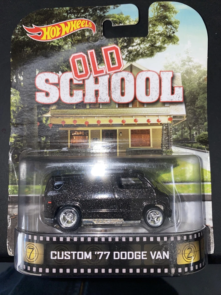 Old school cheap black van