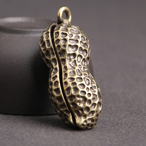 Brass Peanuts Keychain Peanuts Statue Pendant Figurine Home Decor Ornament - Picture 6 of 10