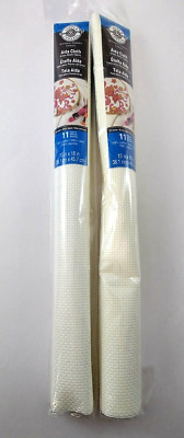 2) Loops & Threads Aida Cross Stitch Cloth Fabric 11 Count 15'' X 18'' Ivory