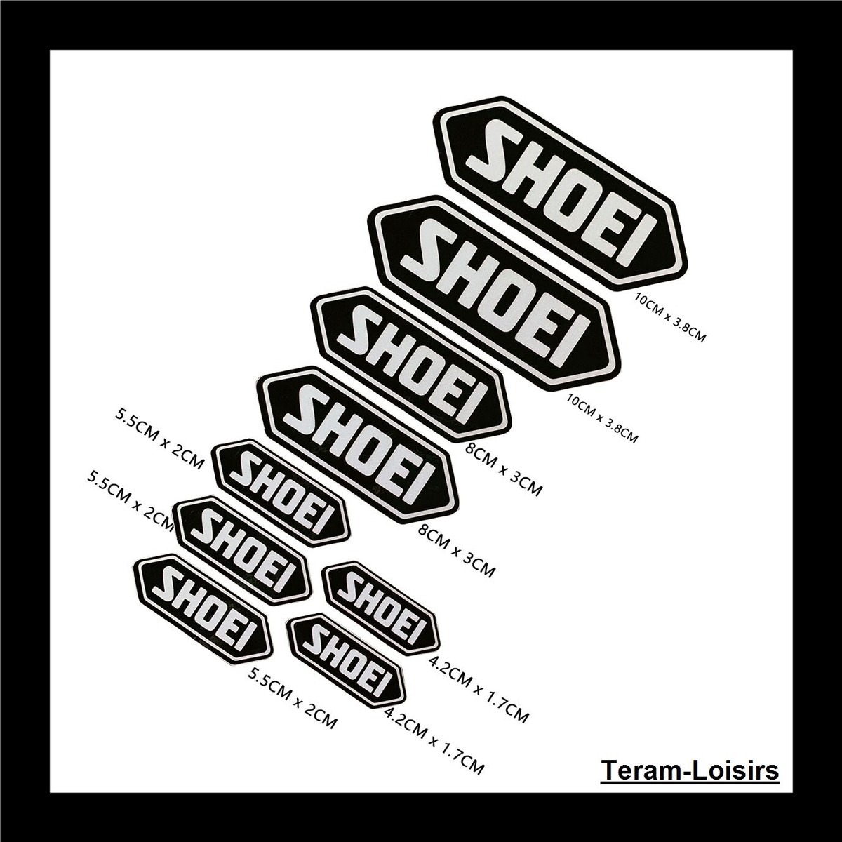 SHOEIステッカー Stickers Reflective Black for Motorcycle Helmet SHOEI New | eBay
