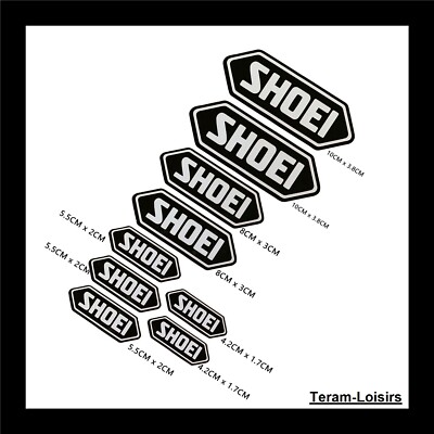 Stickers Reflective Black for Motorcycle Helmet SHOEI New | eBay