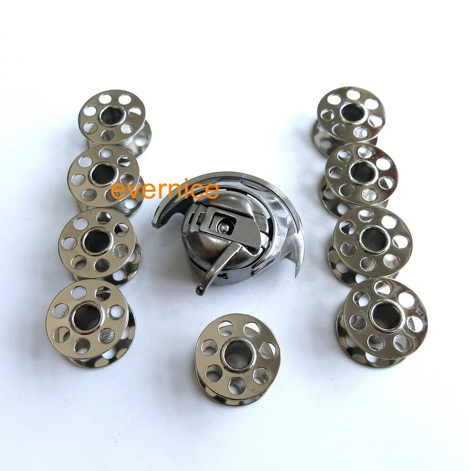 Gancho lanzadera + estuche de bobina + 10 bobinas para Bernina 1004 1260 700 730 803 830 930 ++ Foto 3 de 3