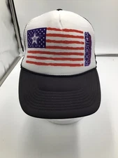 Rock Star Energy Drink American Flag Snapback Trucker Hat Vintage Nissun