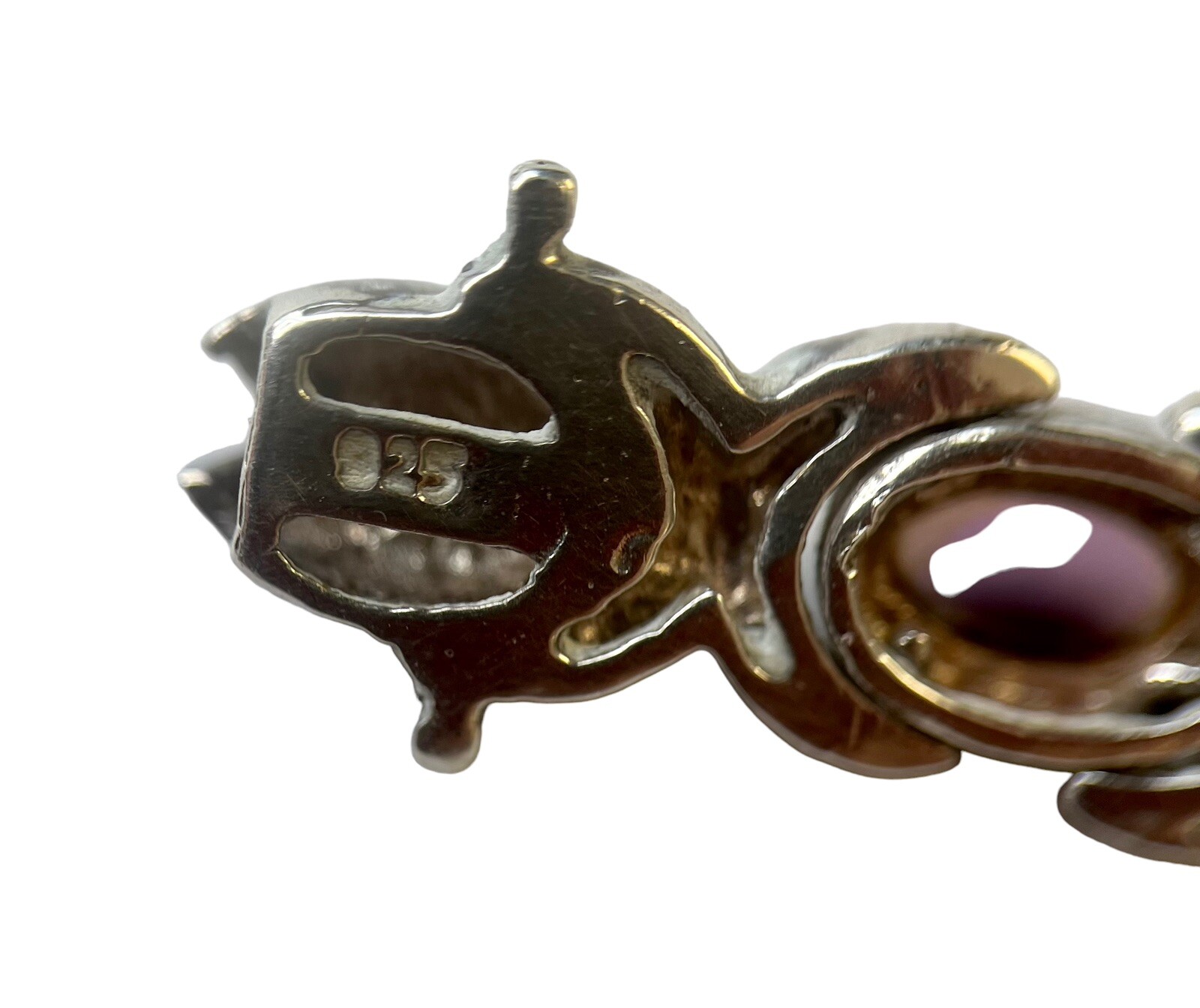 Rustic 925 Sterling Silver Multi Gemstone Bracele… - image 10